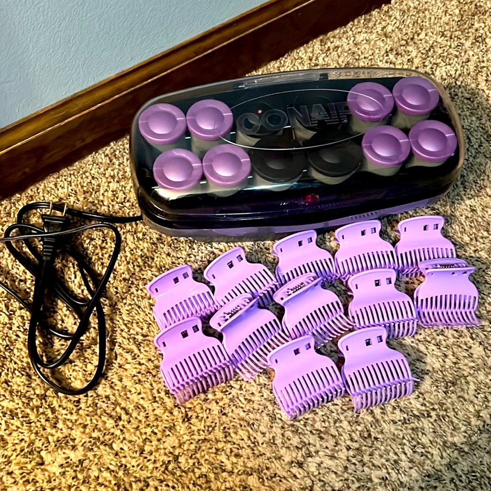 Conair Ceramic 1 1/2-inch & 1 3/4-inch Hot Rollers, Bonus: Super Clips Included